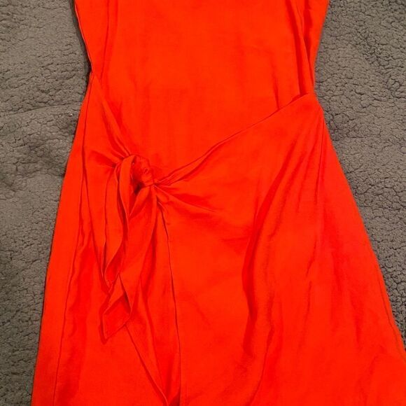 Line + Dot Wrap Dress Sleeveless Size XSmall - Picture 10 of 11